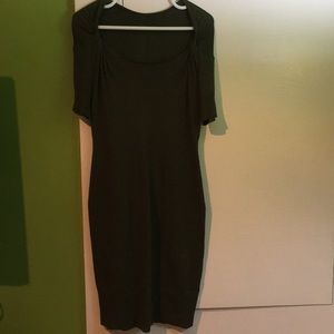 Green banana republic fall dress